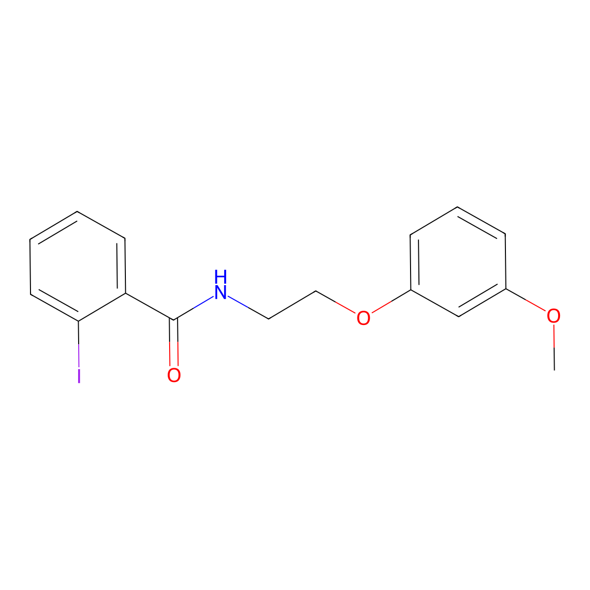 2-Iodo-N-(2-(3-methoxyphenoxy)ethyl)benzamide molecular structure, CAS 328030-96-2