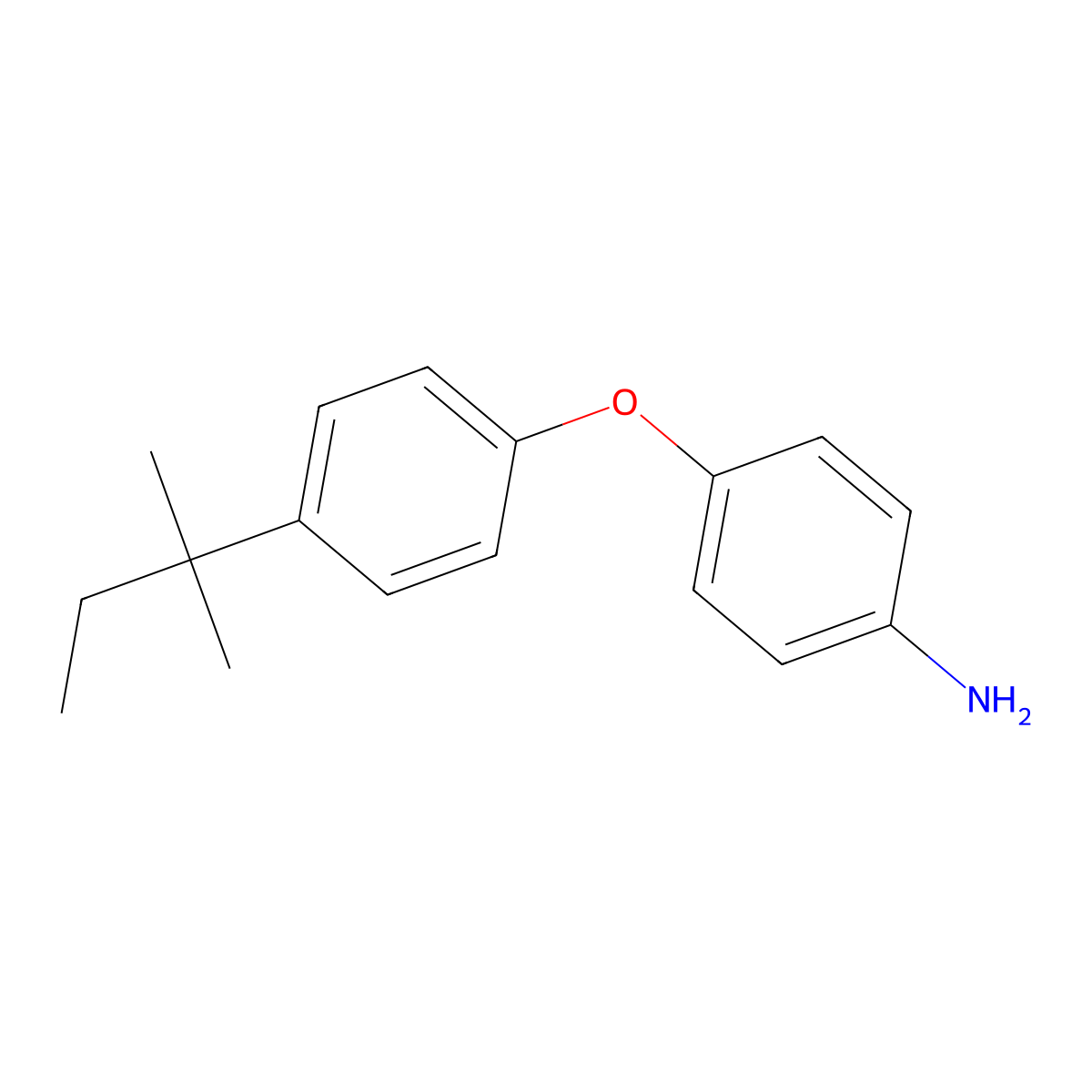 4-[4-(2-Methylbutan-2-yl)phenoxy]aniline molecular structure, CAS 328032-81-1