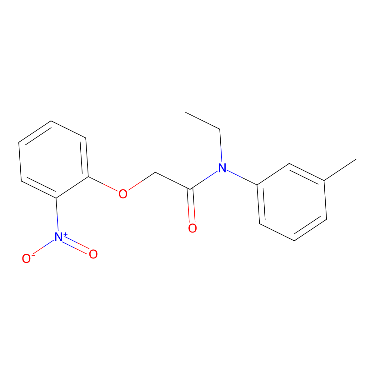 N-ethyl-N-(3-methylphenyl)-2-(2-nitrophenoxy)acetamide molecular structure, CAS 328037-36-1