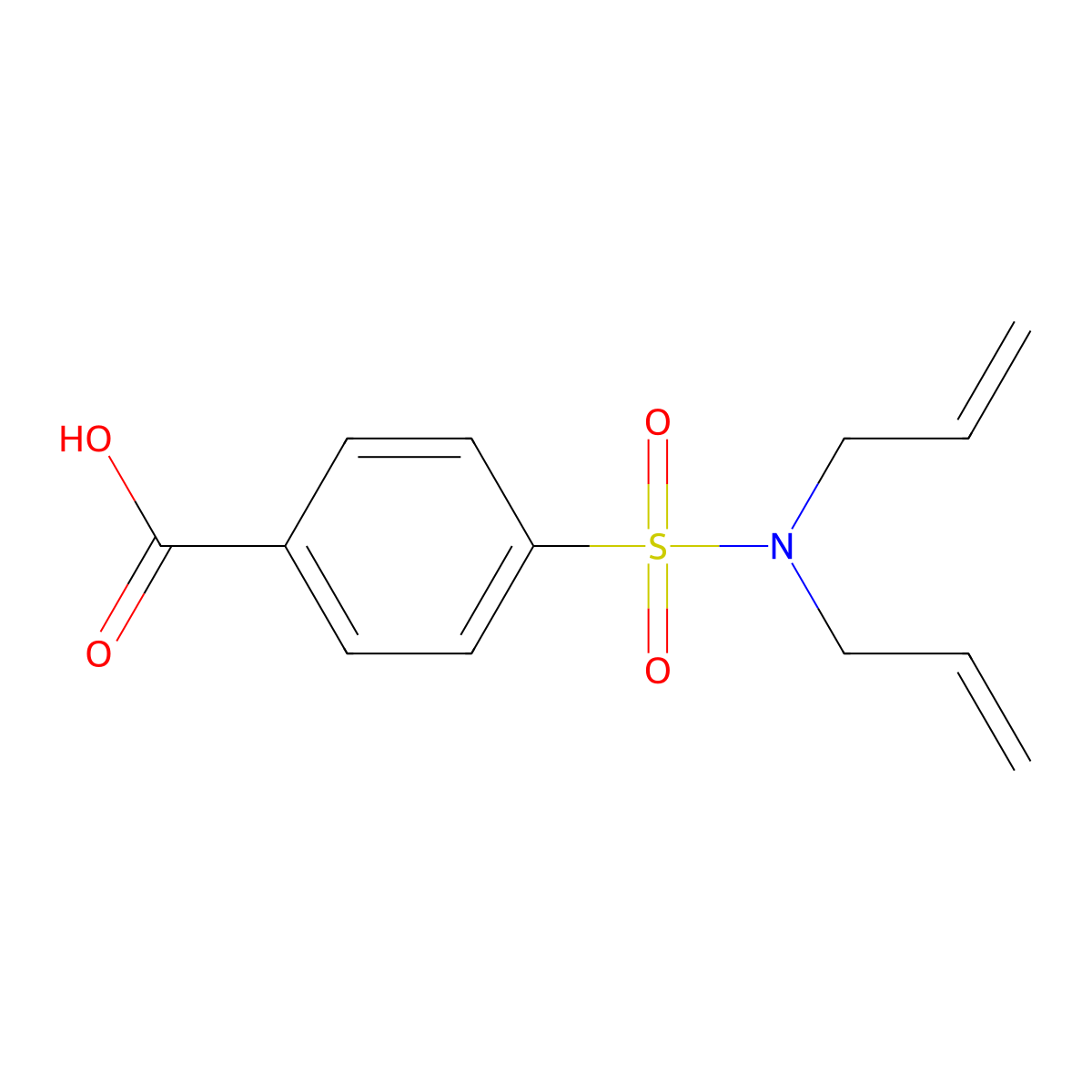 4-[Bis(prop-2-en-1-yl)sulfamoyl]benzoic acid molecular structure, CAS 328038-29-5
