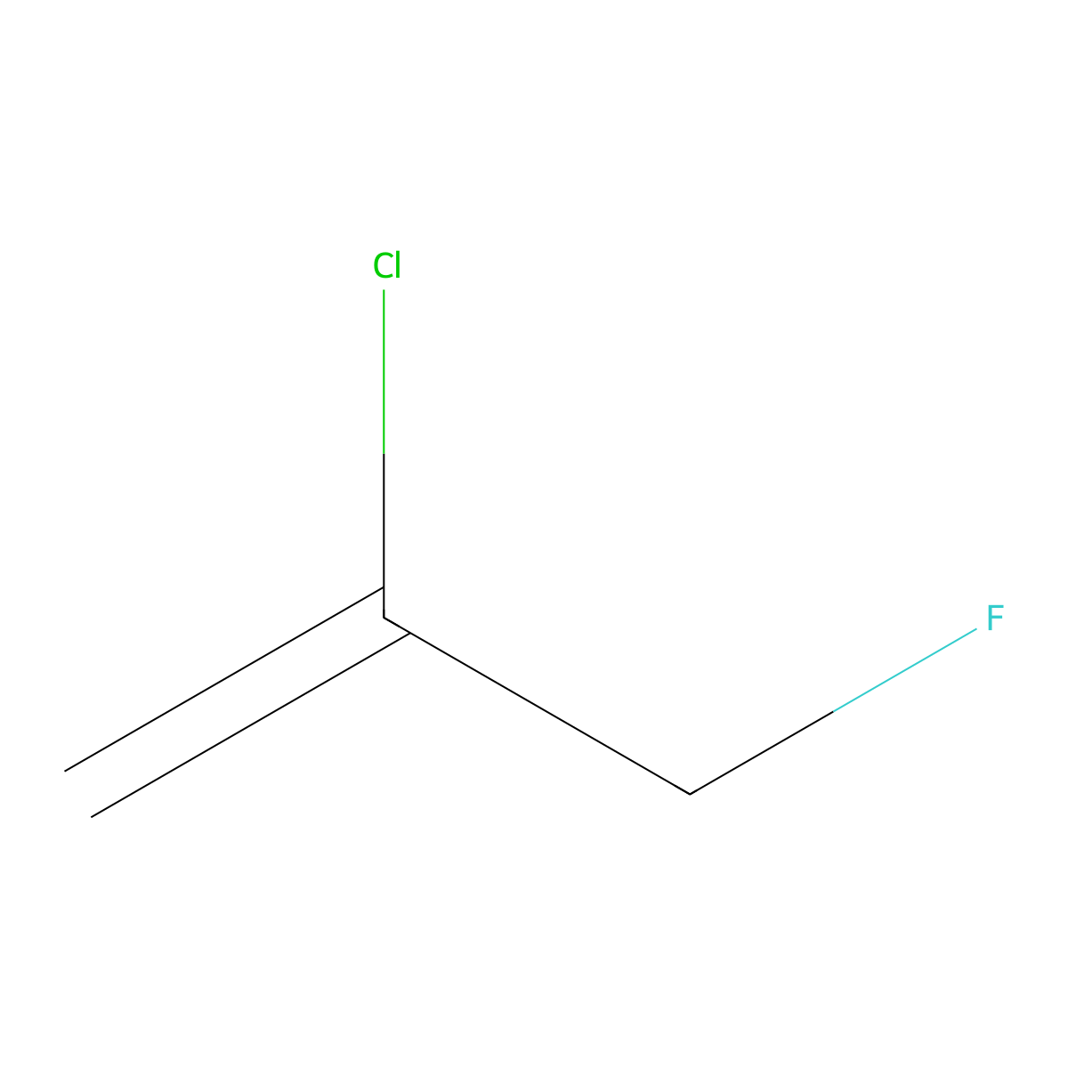 2-Chloro-3-fluoroprop-1-ene molecular structure, CAS 32804-07-2