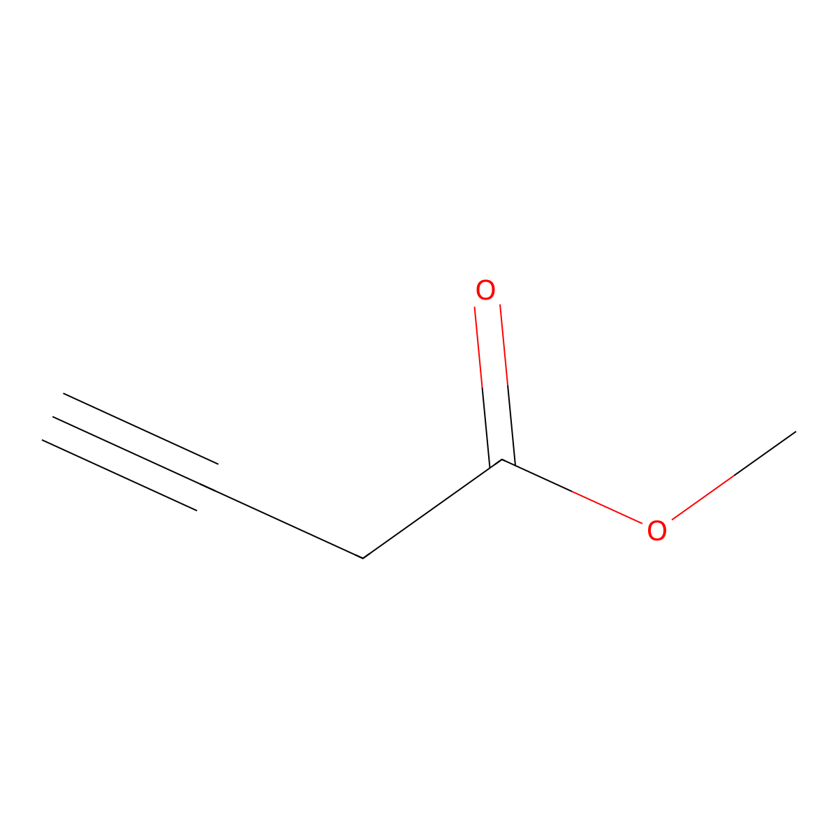 Methyl but-3-ynoate molecular structure, CAS 32804-66-3