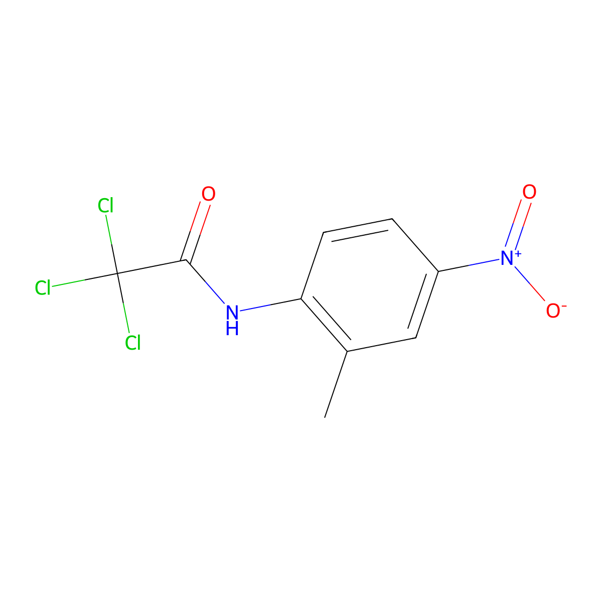 2,2,2-trichloro-N-(2-methyl-4-nitrophenyl)acetamide molecular structure, CAS 328045-92-7