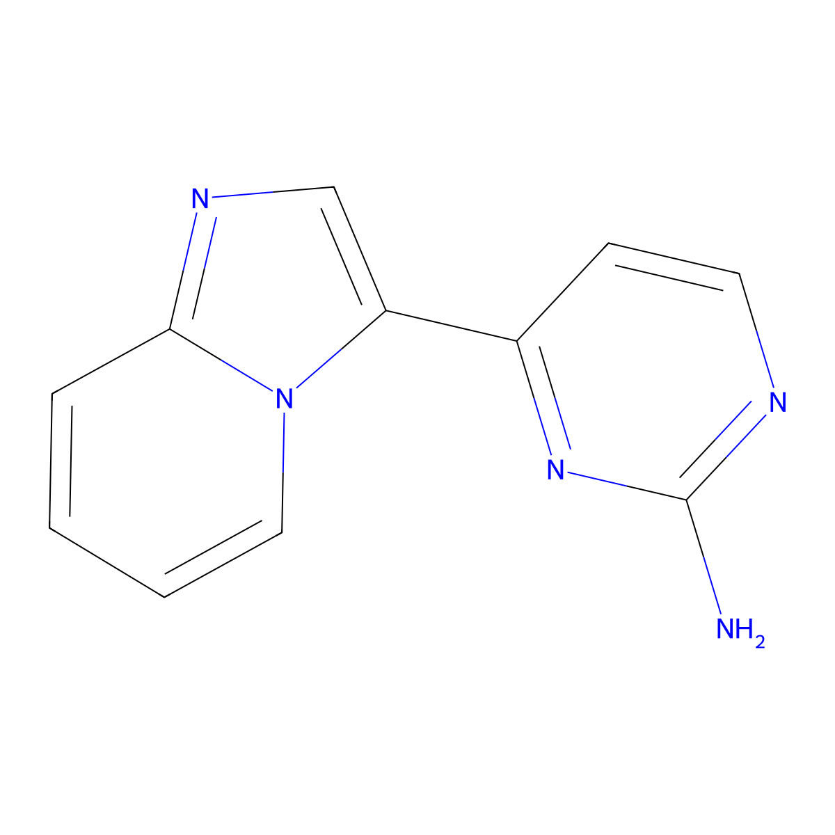 4-(Imidazo[1,2-a]pyridin-3-yl)pyrimidin-2-amine molecular structure, CAS 328062-37-9
