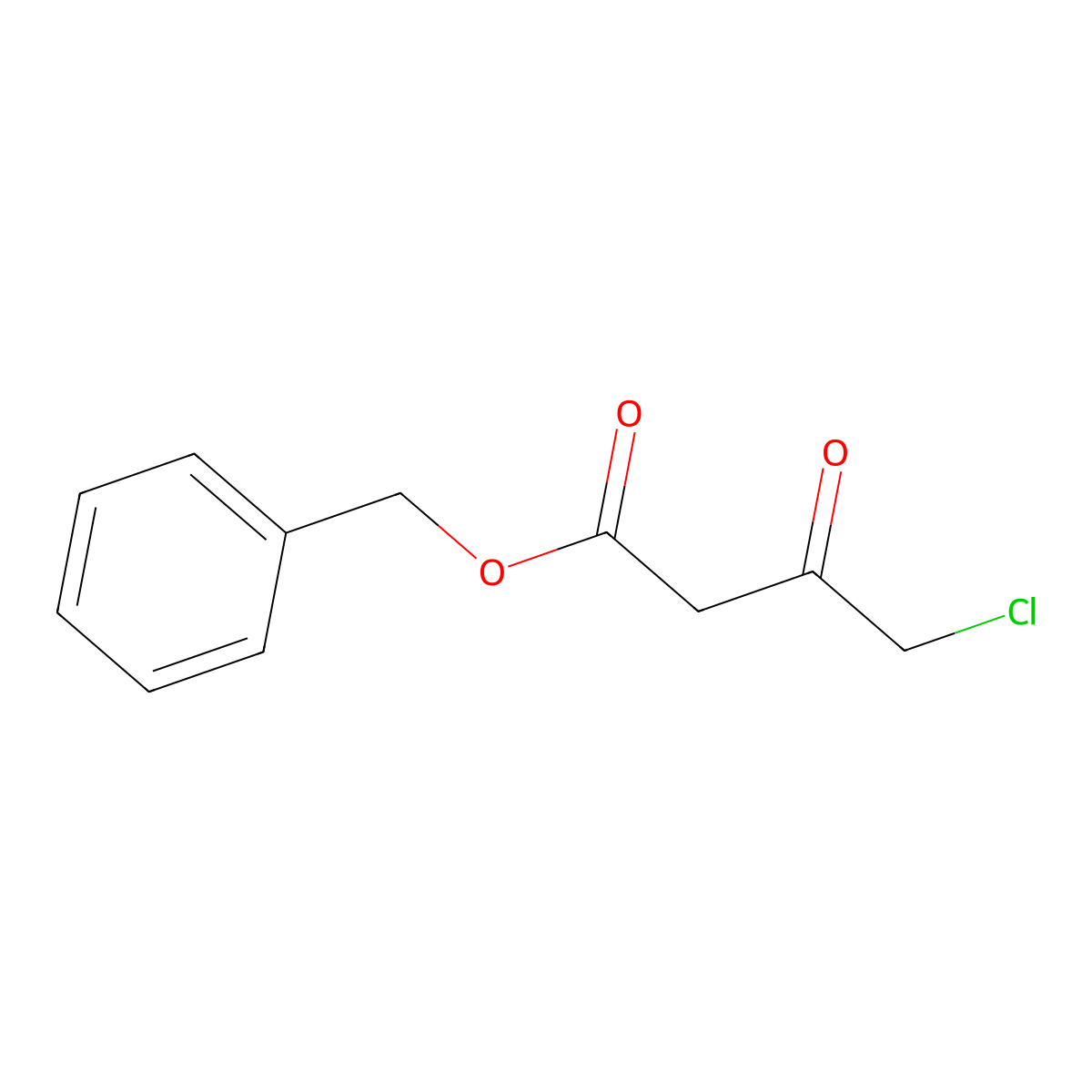 Benzyl 4-chloro-3-oxobutanoate molecular structure, CAS 32807-27-5