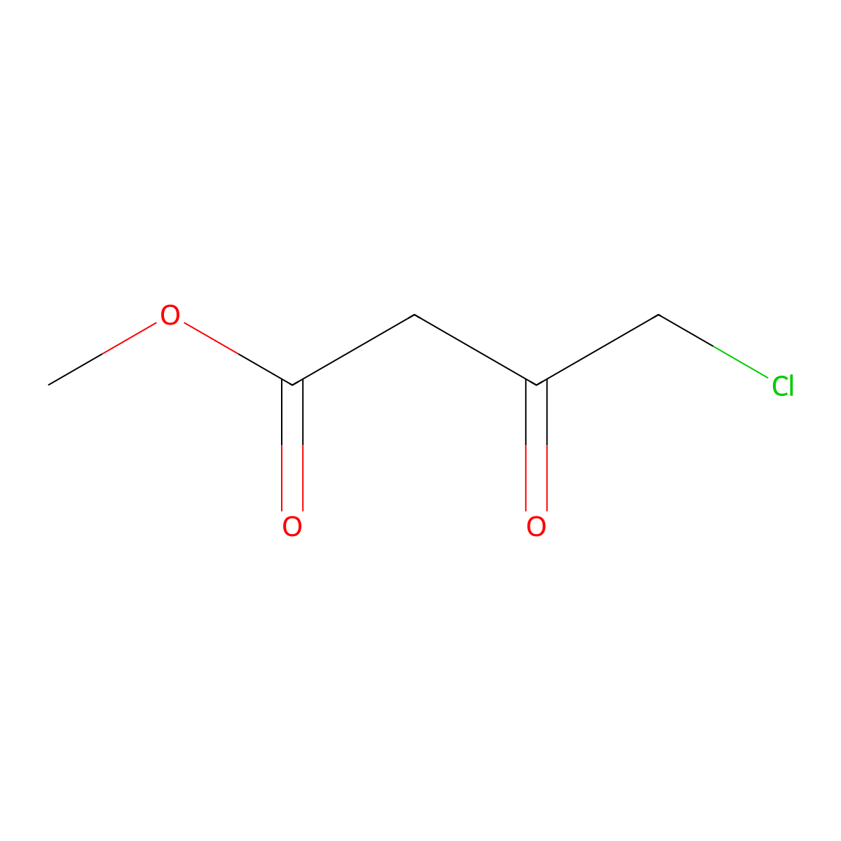 Methyl 4-chloroacetoacetate molecular structure, CAS 32807-28-6