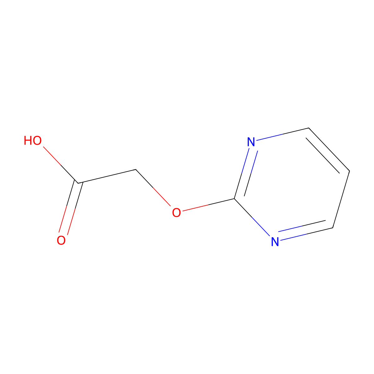 2-(Pyrimidin-2-yloxy)acetic acid molecular structure, CAS 328084-05-5