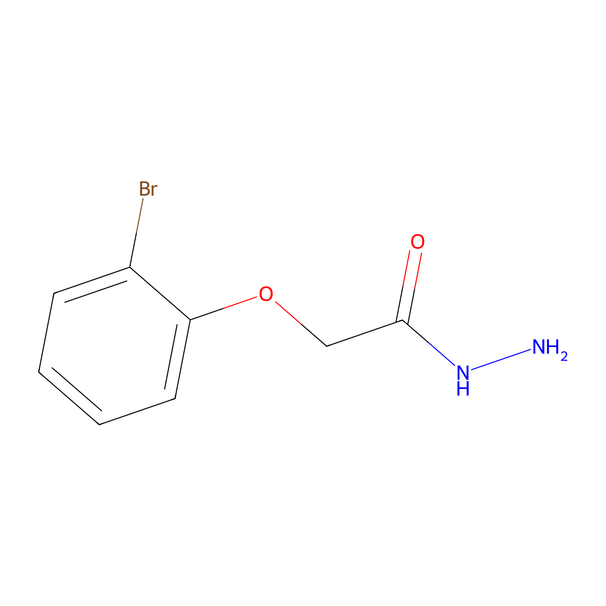 2-(2-Bromophenoxy)acetohydrazide molecular structure, CAS 328085-17-2
