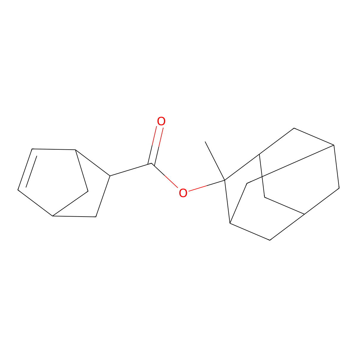 2-Methyladamantan-2-yl bicyclo[2.2.1]hept-5-ene-2-carboxylate molecular structure, CAS 328087-85-0