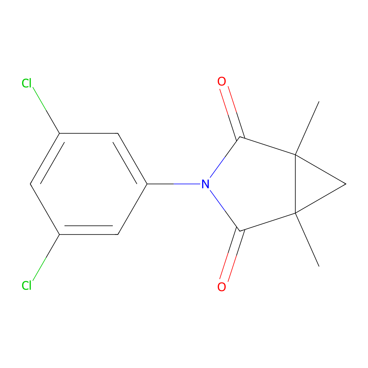 Procymidone molecular structure, CAS 32809-16-8