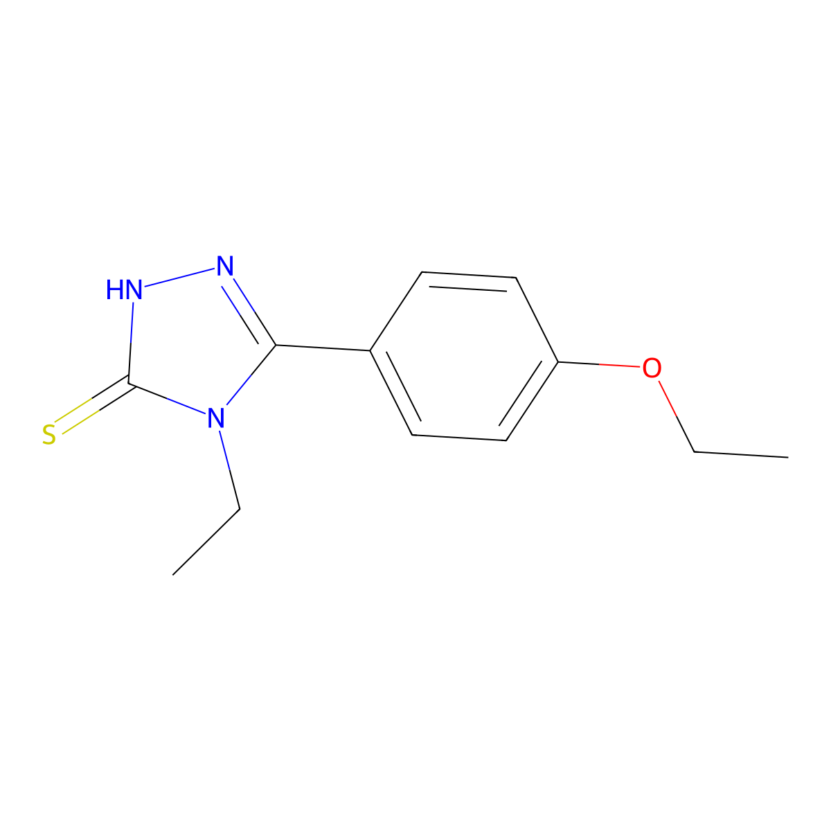 5-(4-ethoxyphenyl)-4-ethyl-4H-1,2,4-triazole-3-thiol molecular structure, CAS 328090-46-6
