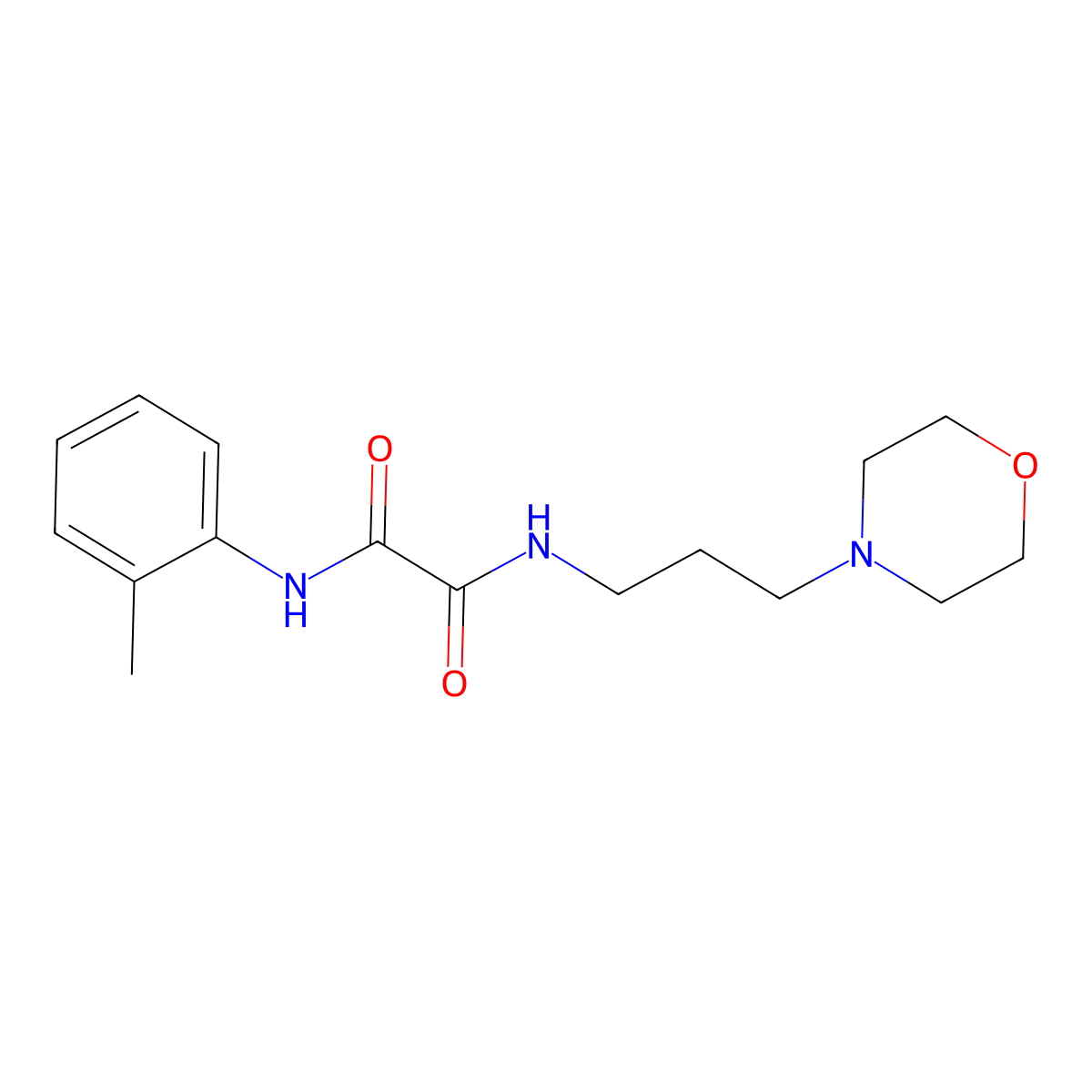 N'-(2-methylphenyl)-N-(3-morpholin-4-ylpropyl)oxamide molecular structure, CAS 328090-96-6