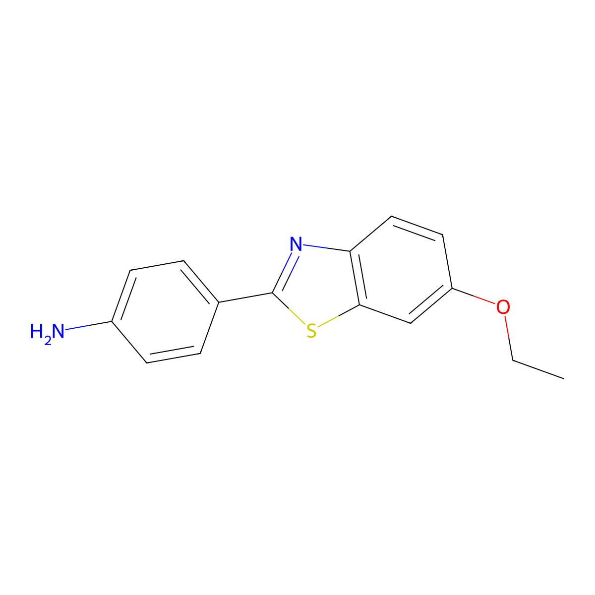 4-(6-Ethoxy-1,3-benzothiazol-2-yl)aniline molecular structure, CAS 328109-15-5