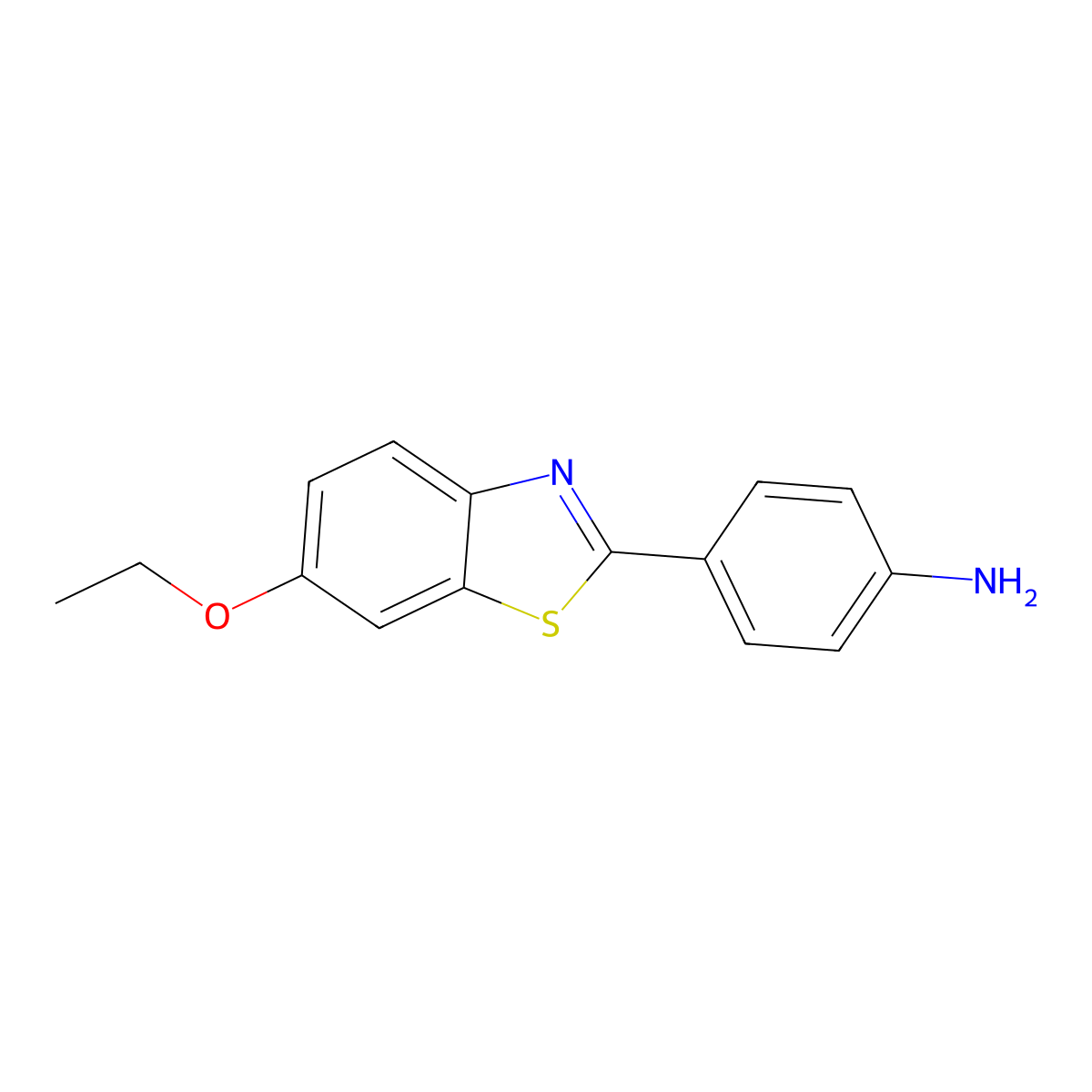 4-(6-Ethoxy-1,3-benzothiazol-2-yl)aniline molecular structure, CAS 328109-15-5