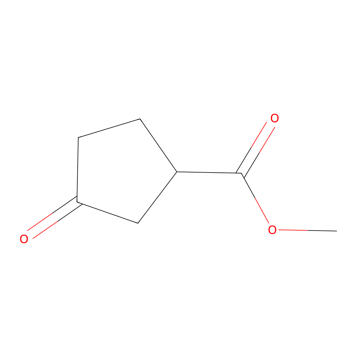 3-Oxo-cyclopentanecarboxylic acid methyl ester molecular structure, CAS 32811-75-9