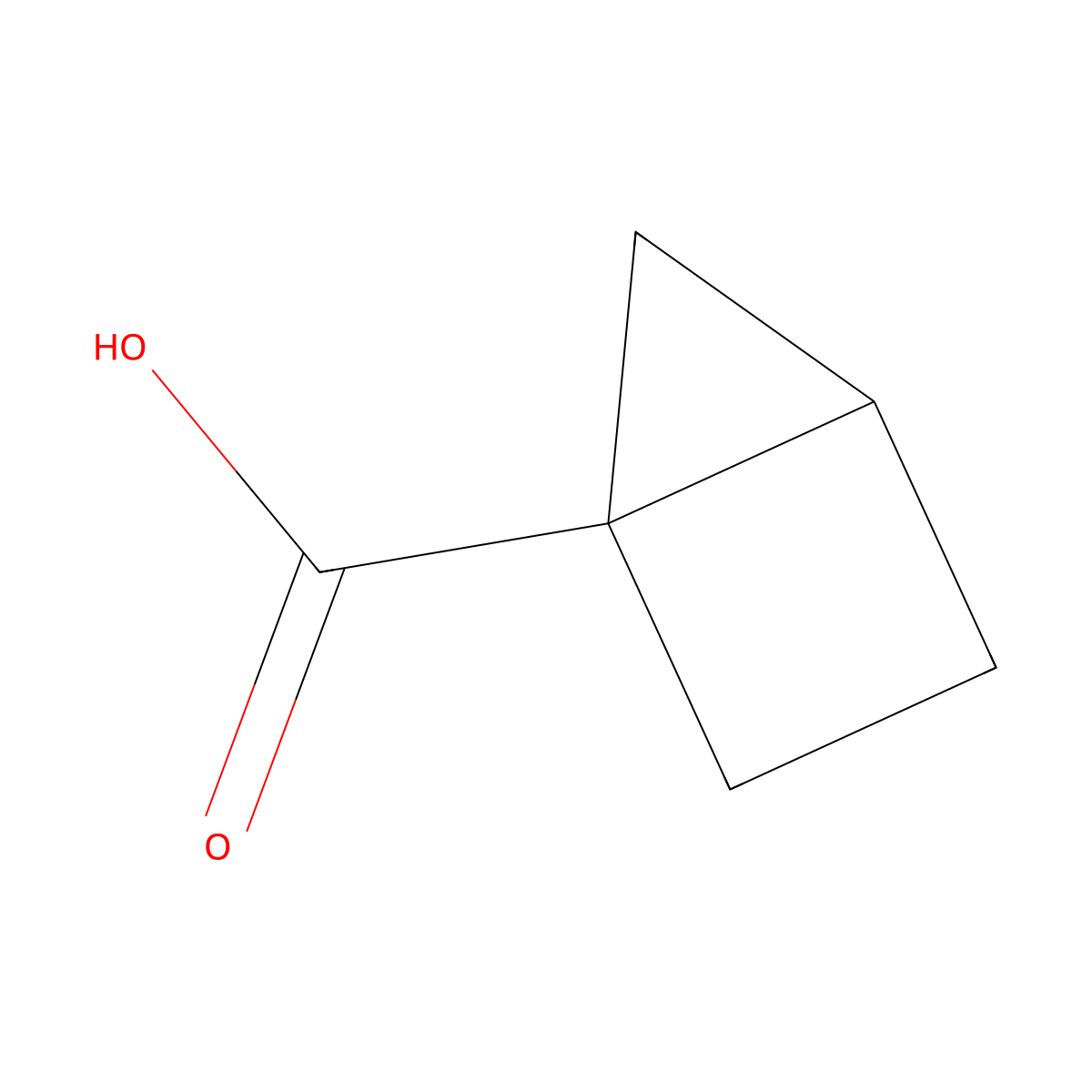 Bicyclo[2.1.0]pentane-1-carboxylic acid molecular structure, CAS 32811-83-9