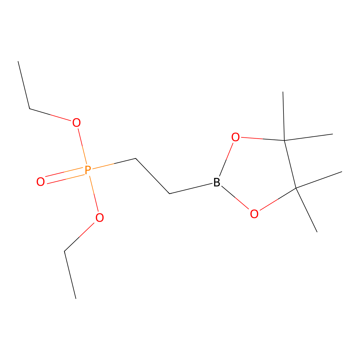 Diethyl [2-(4,4,5,5-tetramethyl-1,3,2-dioxaborolan-2-yl)ethyl]phosphonate molecular structure, CAS 328114-02-9