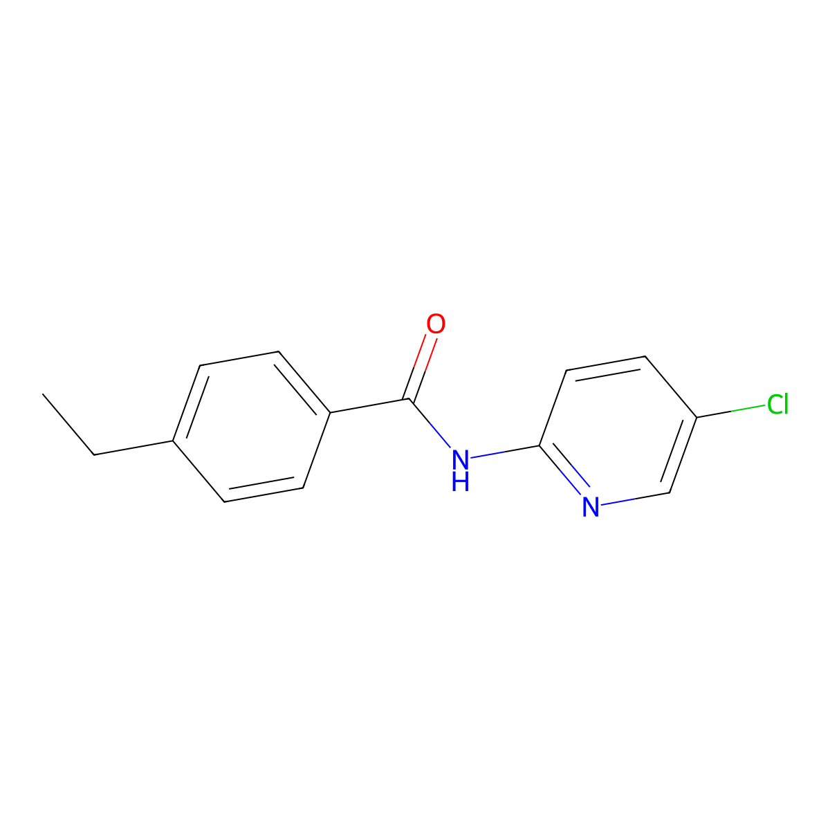 N-(5-chloropyridin-2-yl)-4-ethylbenzamide molecular structure, CAS 328119-41-1