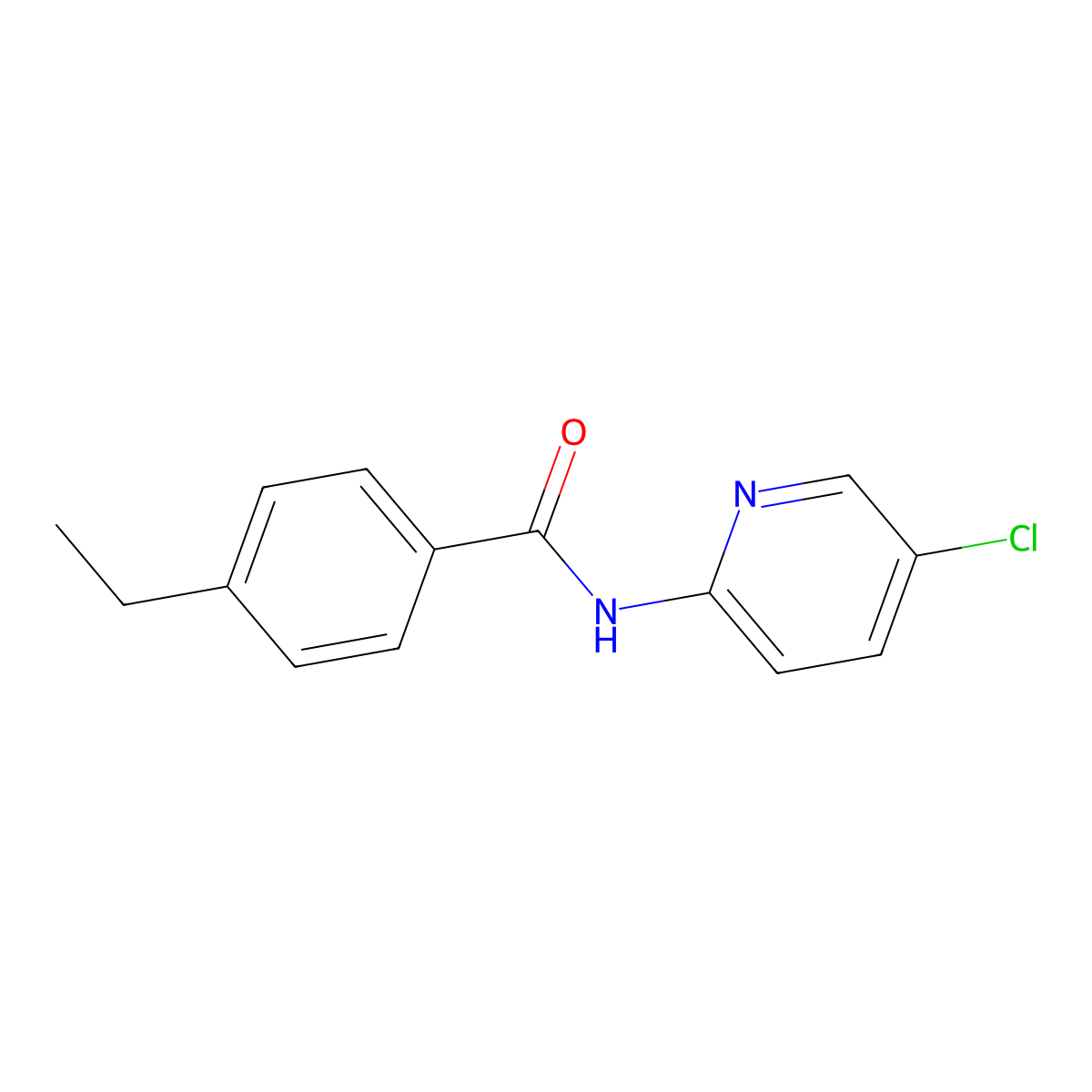 N-(5-chloropyridin-2-yl)-4-ethylbenzamide molecular structure, CAS 328119-41-1