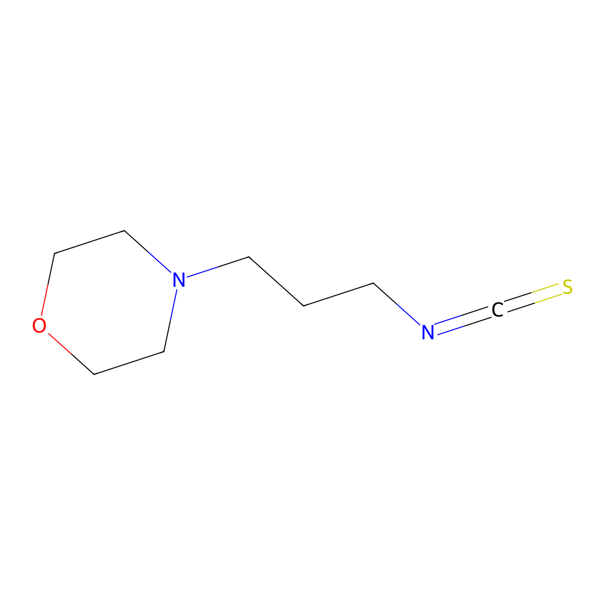 3-Morpholinopropyl isothiocyanate molecular structure, CAS 32813-50-6