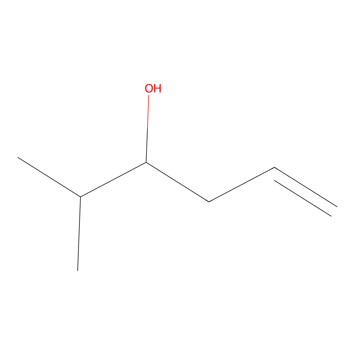 2-Methyl-5-hexen-3-ol molecular structure, CAS 32815-70-6