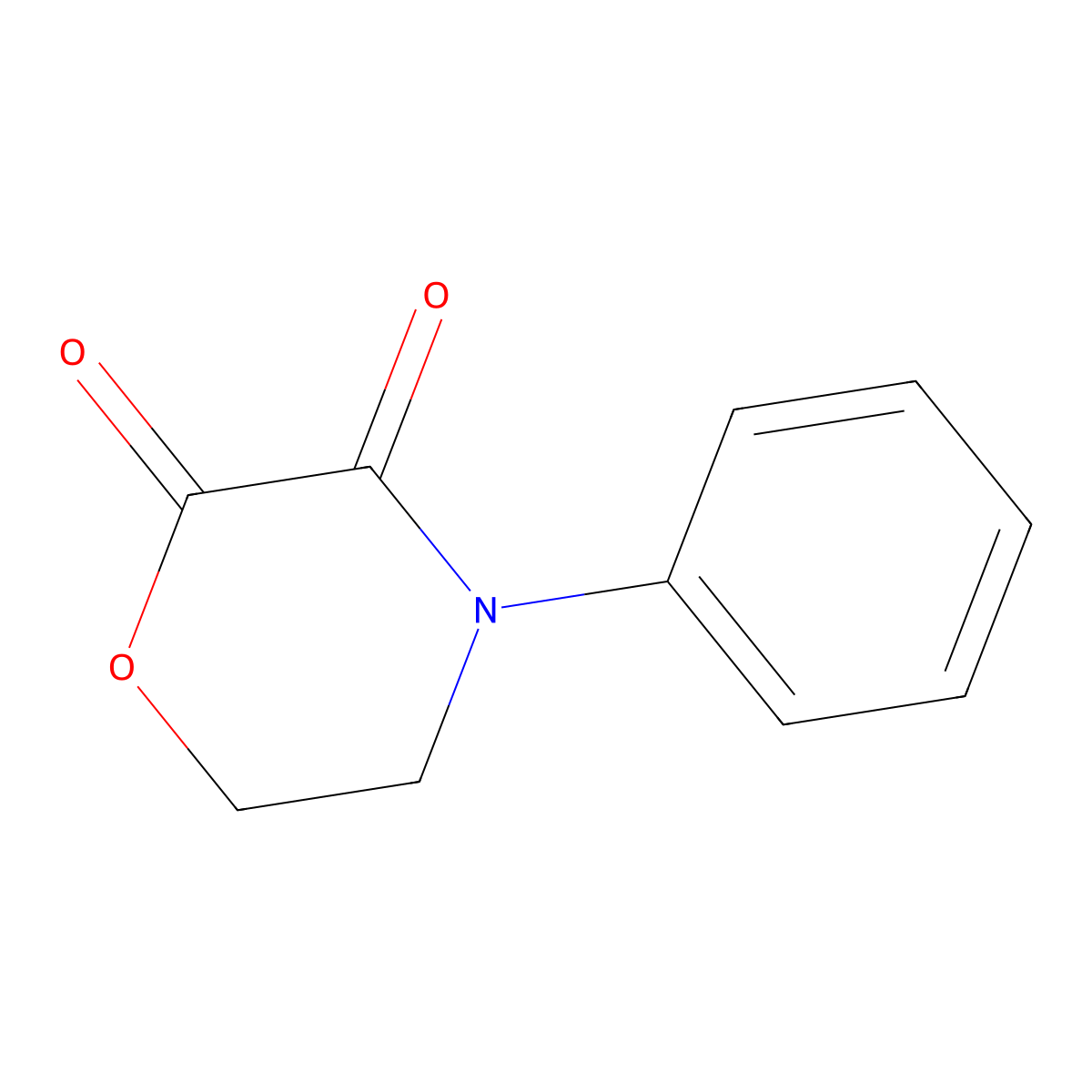 4-Phenylmorpholine-2,3-dione molecular structure, CAS 32816-99-2