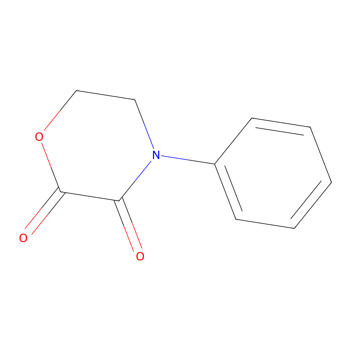 4-Phenylmorpholine-2,3-dione molecular structure, CAS 32816-99-2