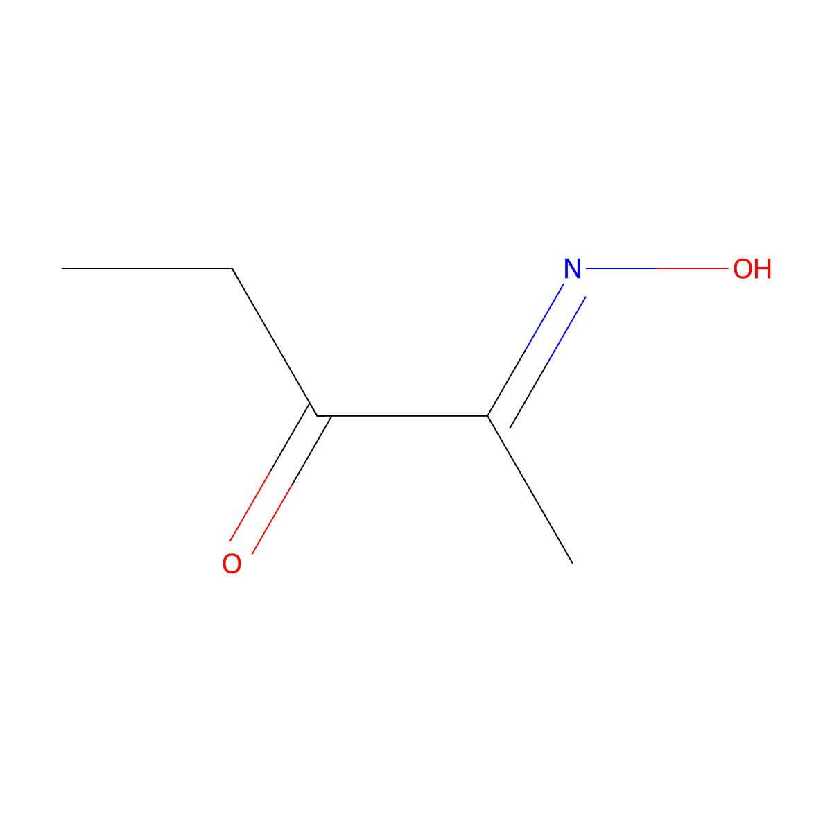 2,3-Pentanedione, 2-oxime molecular structure, CAS 32818-79-4