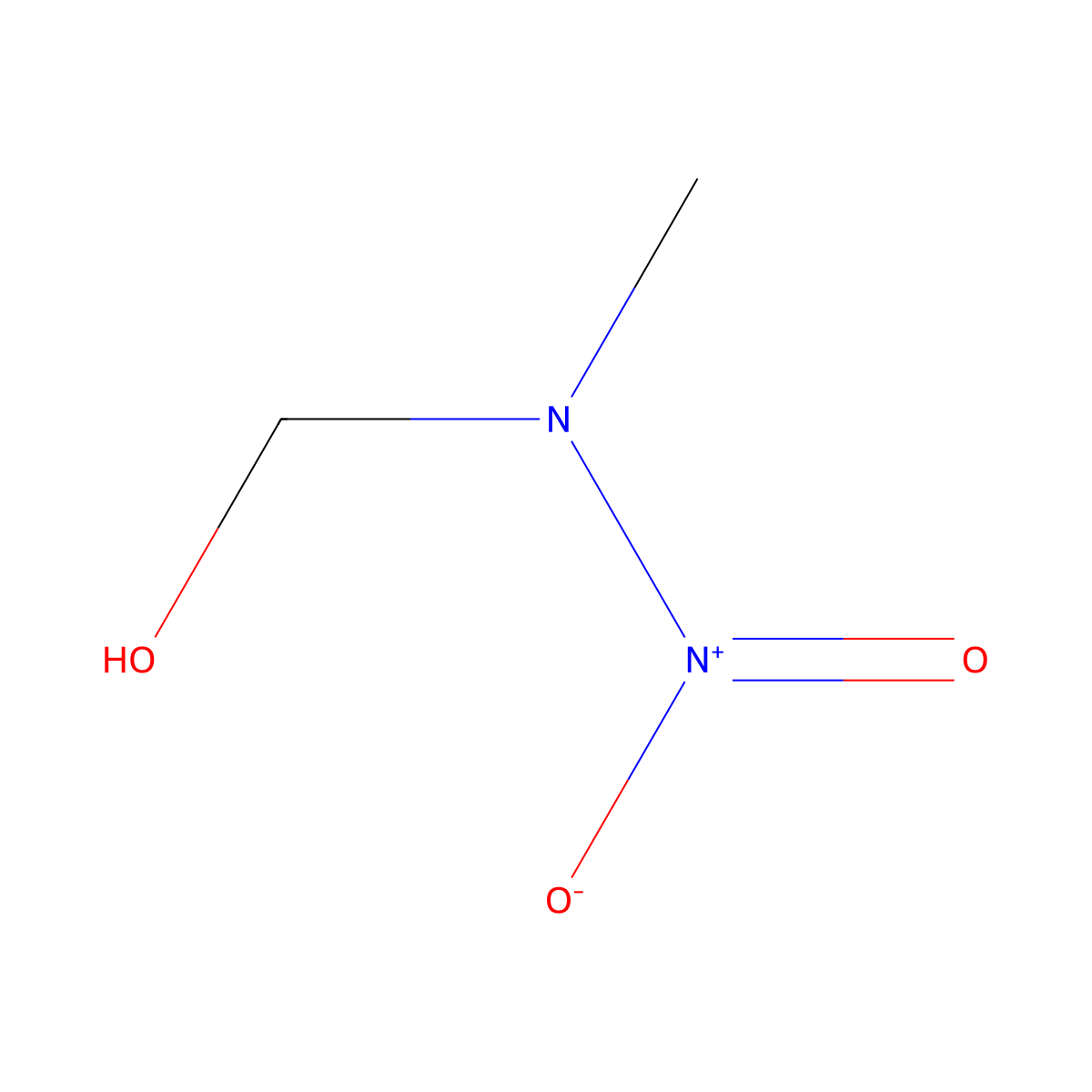 Methanol, (methylnitramino)- molecular structure, CAS 32818-80-7