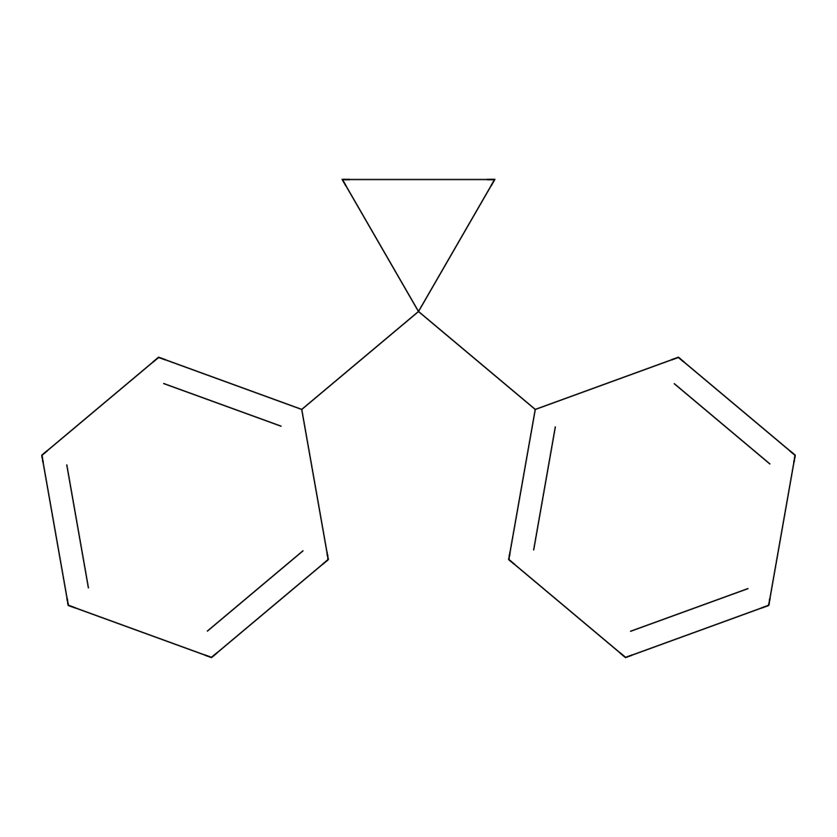 1,1-Diphenylcyclopropane molecular structure, CAS 3282-18-6