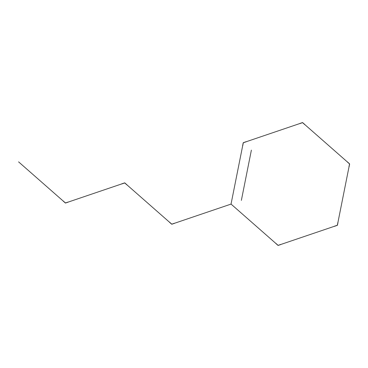 Cyclohexene, 1-butyl- molecular structure, CAS 3282-53-9