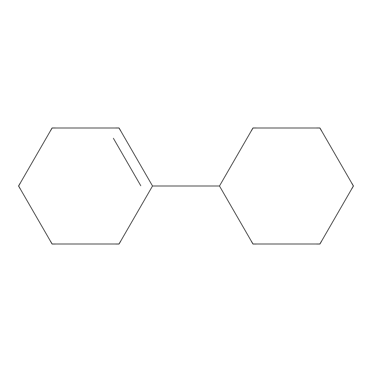 Cyclohexene, 1-cyclohexyl- molecular structure, CAS 3282-54-0