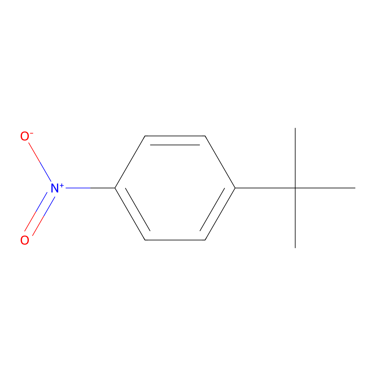 1-tert-Butyl-4-nitrobenzene molecular structure, CAS 3282-56-2