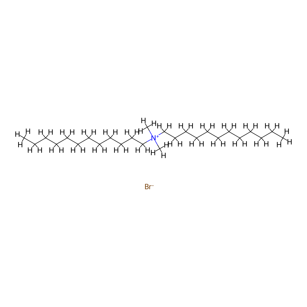 Didodecyldimethylammonium bromide molecular structure, CAS 3282-73-3