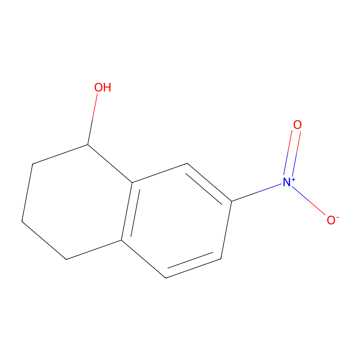 7-Nitro-1,2,3,4-tetrahydronaphthalen-1-ol molecular structure, CAS 32820-11-4