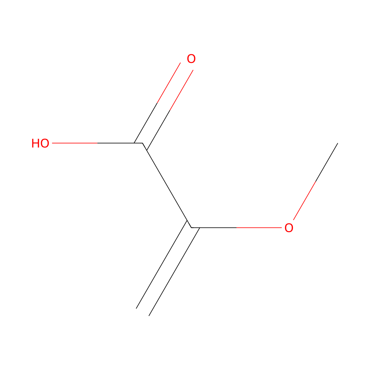 2-Methoxyprop-2-enoic acid molecular structure, CAS 32821-75-3