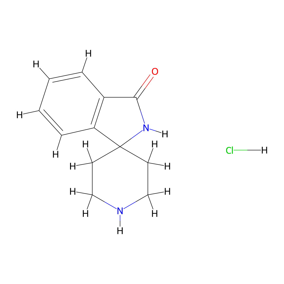 Spiro[isoindoline-1,4'-piperidin]-3-one hydrochloride molecular structure, CAS 328233-04-1
