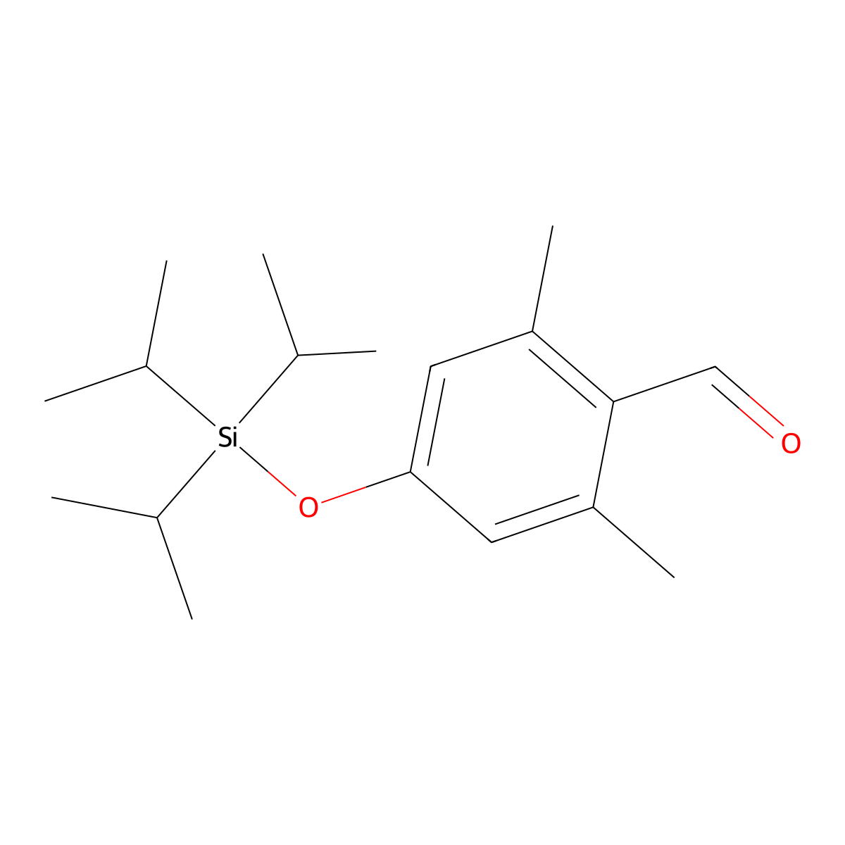 2,6-Dimethyl-4-((triisopropylsilyl)oxy)benzaldehyde molecular structure, CAS 328236-44-8