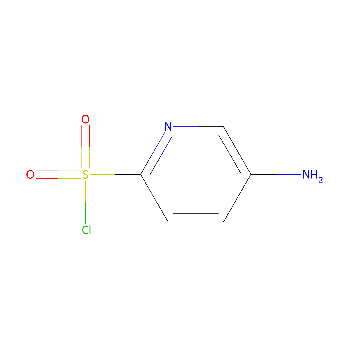 5-Aminopyridine-2-sulfonyl chloride molecular structure, CAS 328238-01-3