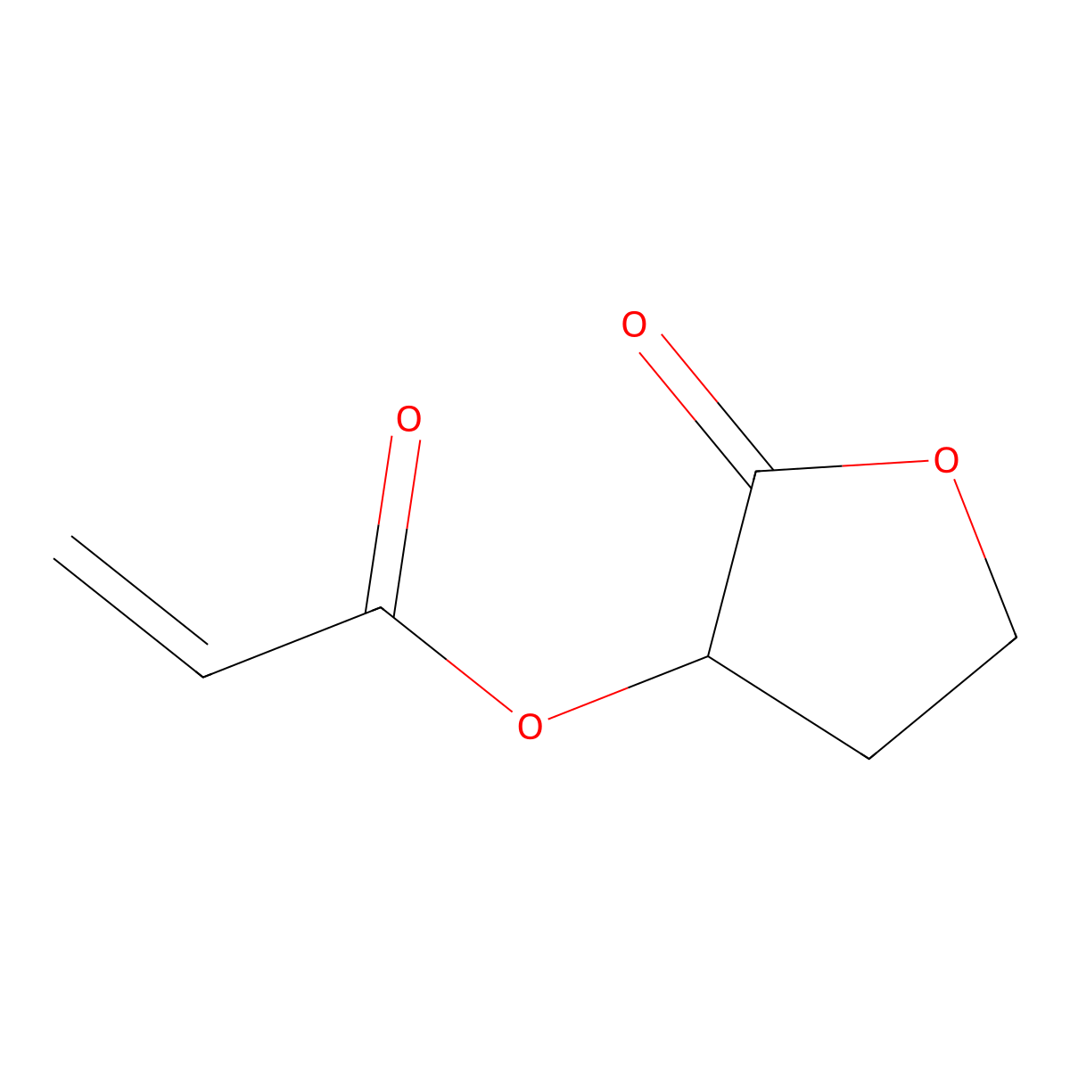 2-Oxotetrahydrofuran-3-yl acrylate molecular structure, CAS 328249-37-2