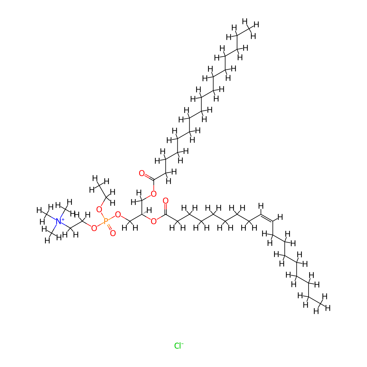 16:0-18:1 EPC (Cl Salt) molecular structure, CAS 328250-19-7