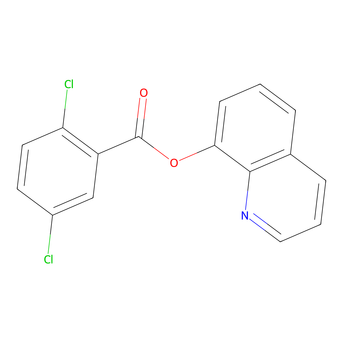 8-Quinolinyl 2,5-dichlorobenzoate molecular structure, CAS 328252-76-2