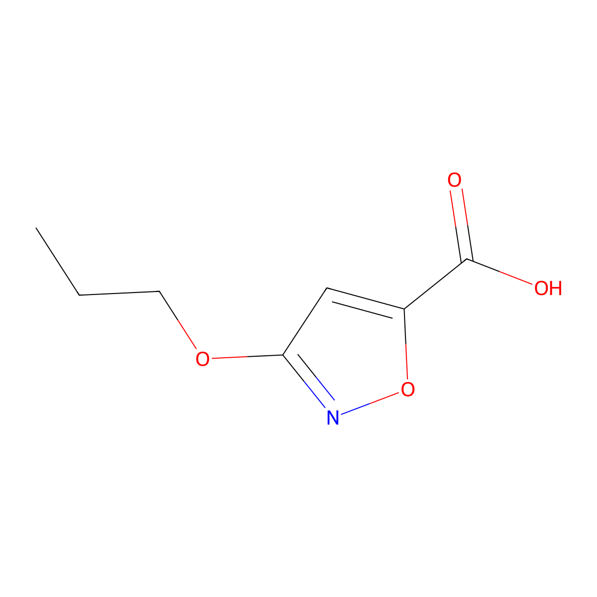 3-Propoxyisoxazole-5-carboxylic acid molecular structure, CAS 328257-12-1