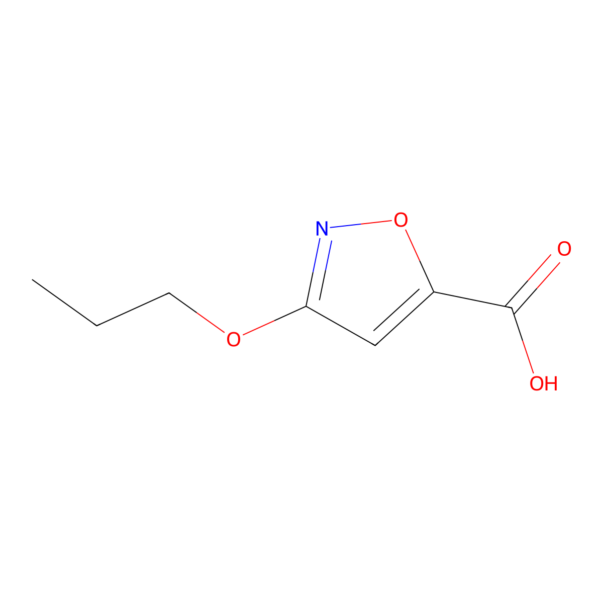 3-Propoxyisoxazole-5-carboxylic acid molecular structure, CAS 328257-12-1