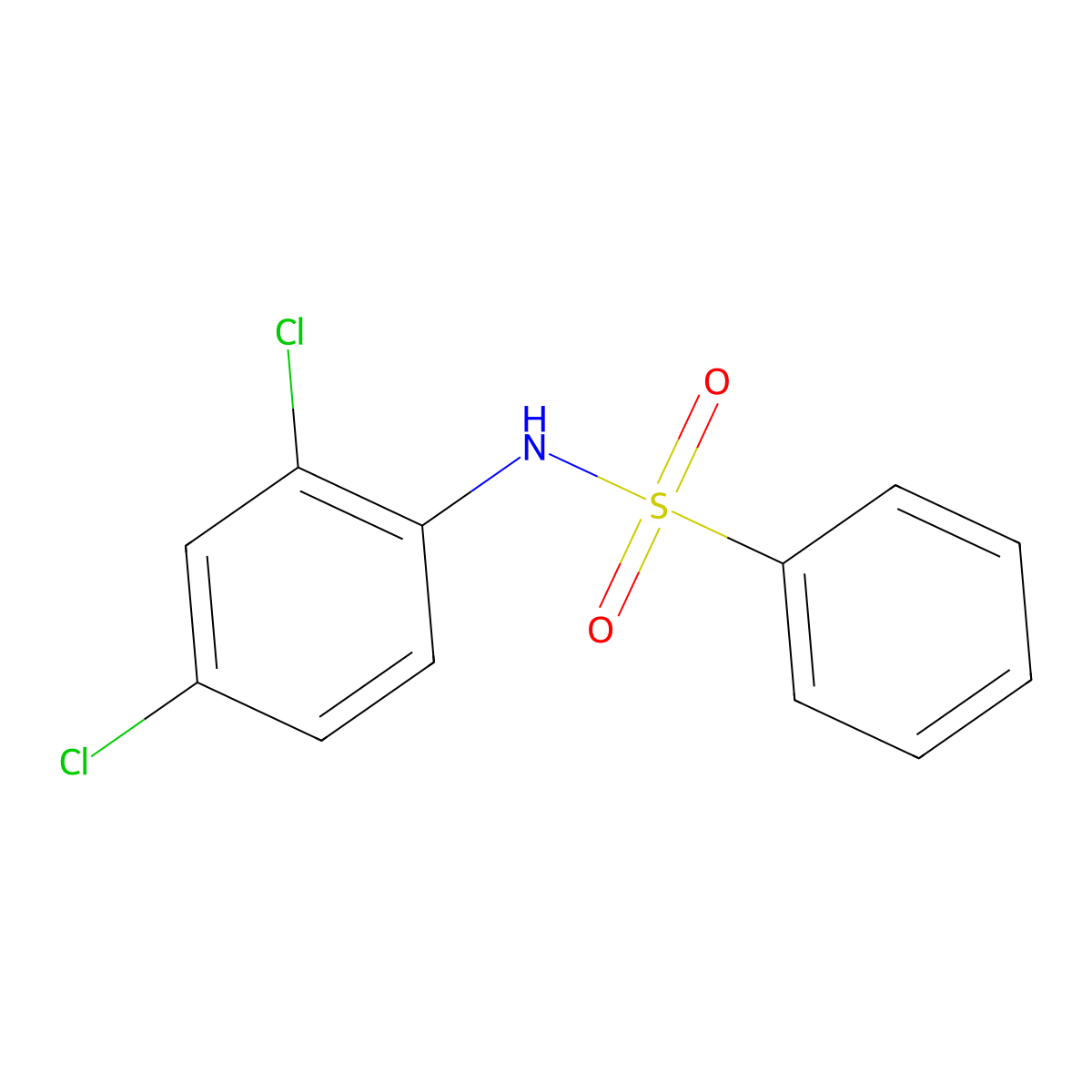 N-(2,4-Dichlorophenyl)benzenesulfonamide molecular structure, CAS 328258-27-1