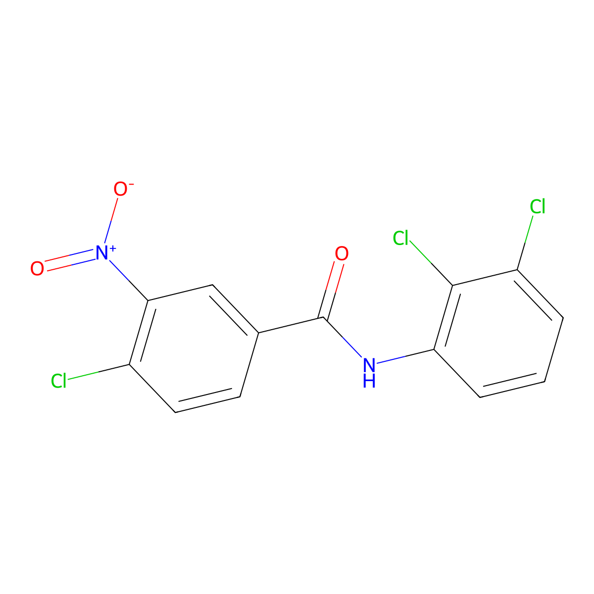 4-chloro-N-(2,3-dichlorophenyl)-3-nitrobenzamide molecular structure, CAS 328258-42-0