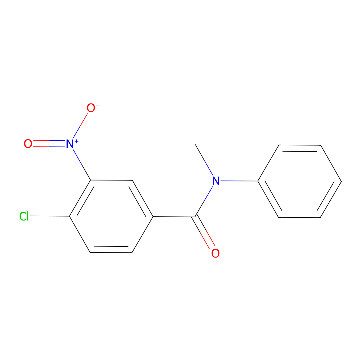 4-chloro-N-methyl-3-nitro-N-phenylbenzamide molecular structure, CAS 328258-47-5
