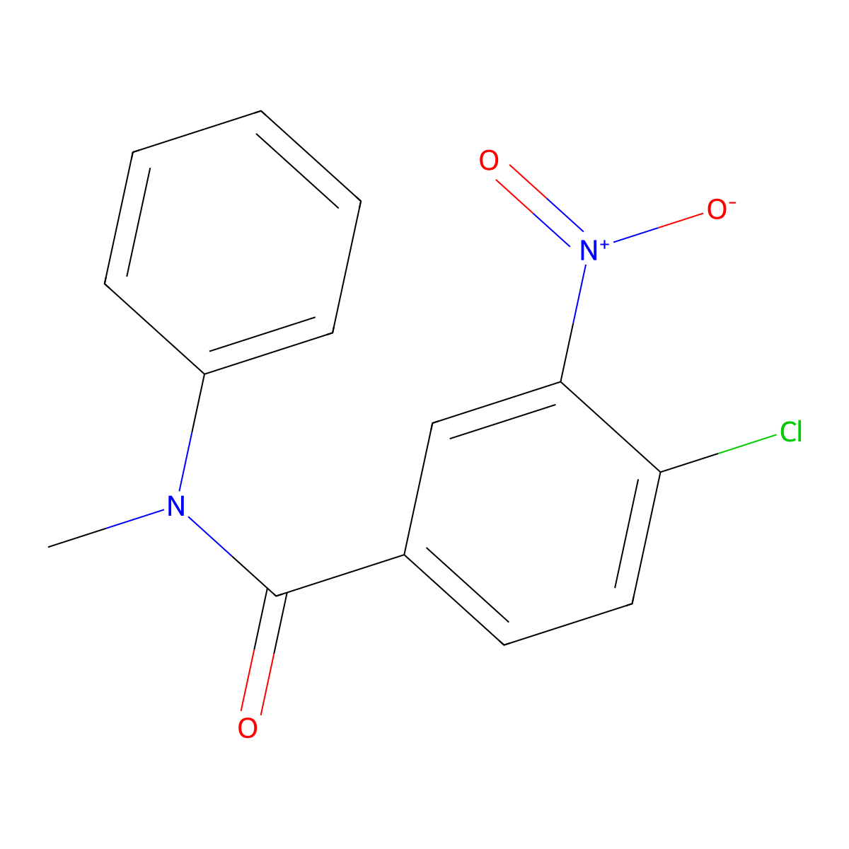 4-chloro-N-methyl-3-nitro-N-phenylbenzamide molecular structure, CAS 328258-47-5