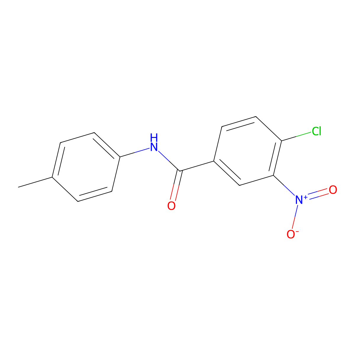 4-chloro-N-(4-methylphenyl)-3-nitrobenzamide molecular structure, CAS 328258-50-0