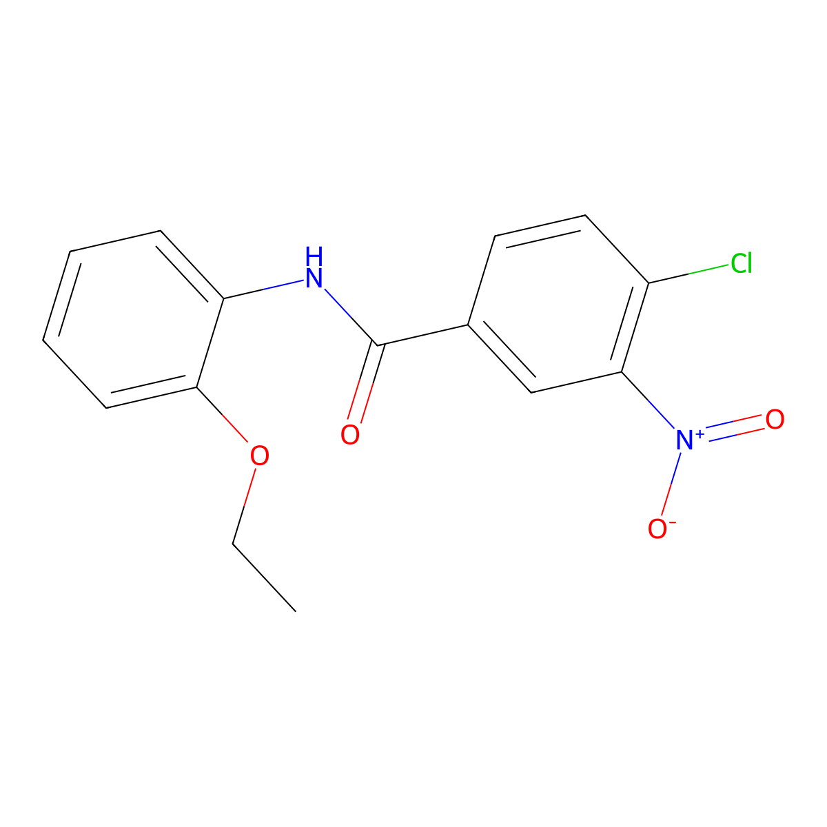 4-chloro-N-(2-ethoxyphenyl)-3-nitrobenzamide molecular structure, CAS 328258-54-4